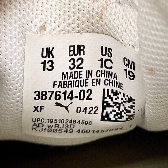 Puma Kids Girls Vikky V3 Twinkle Lace Up Sneakers Shoes Casual - White Size 1C - Picture 7 of 9